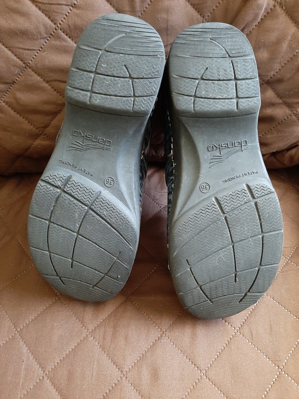 Dansko LT Blue Multi-Pattern Clogs - Picture 6 of 6